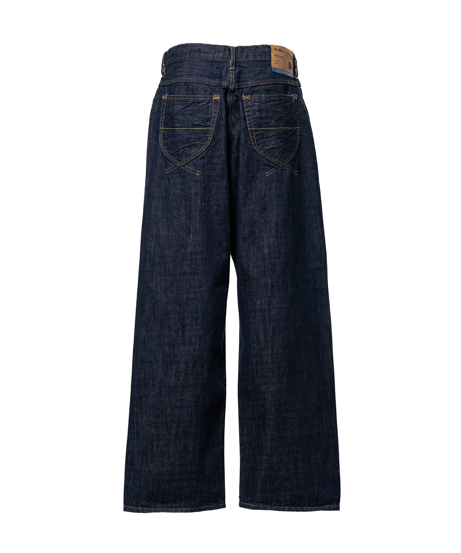 One Washed Selvage Denim Baggy Pants