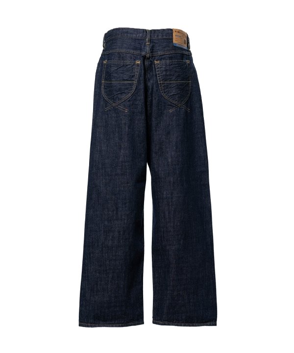 One Washed Selvage Denim Baggy Pants