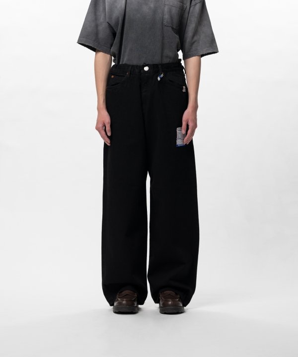 One Washed Selvage Denim Baggy Pants