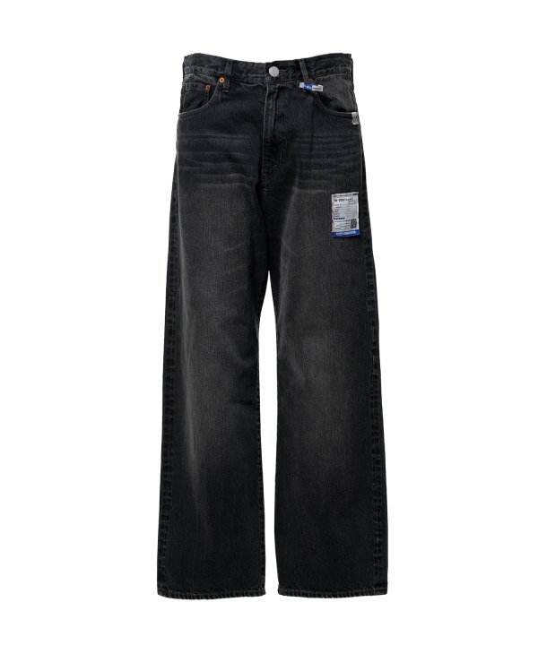 Hard Washed Selvage Denim Straight Pants