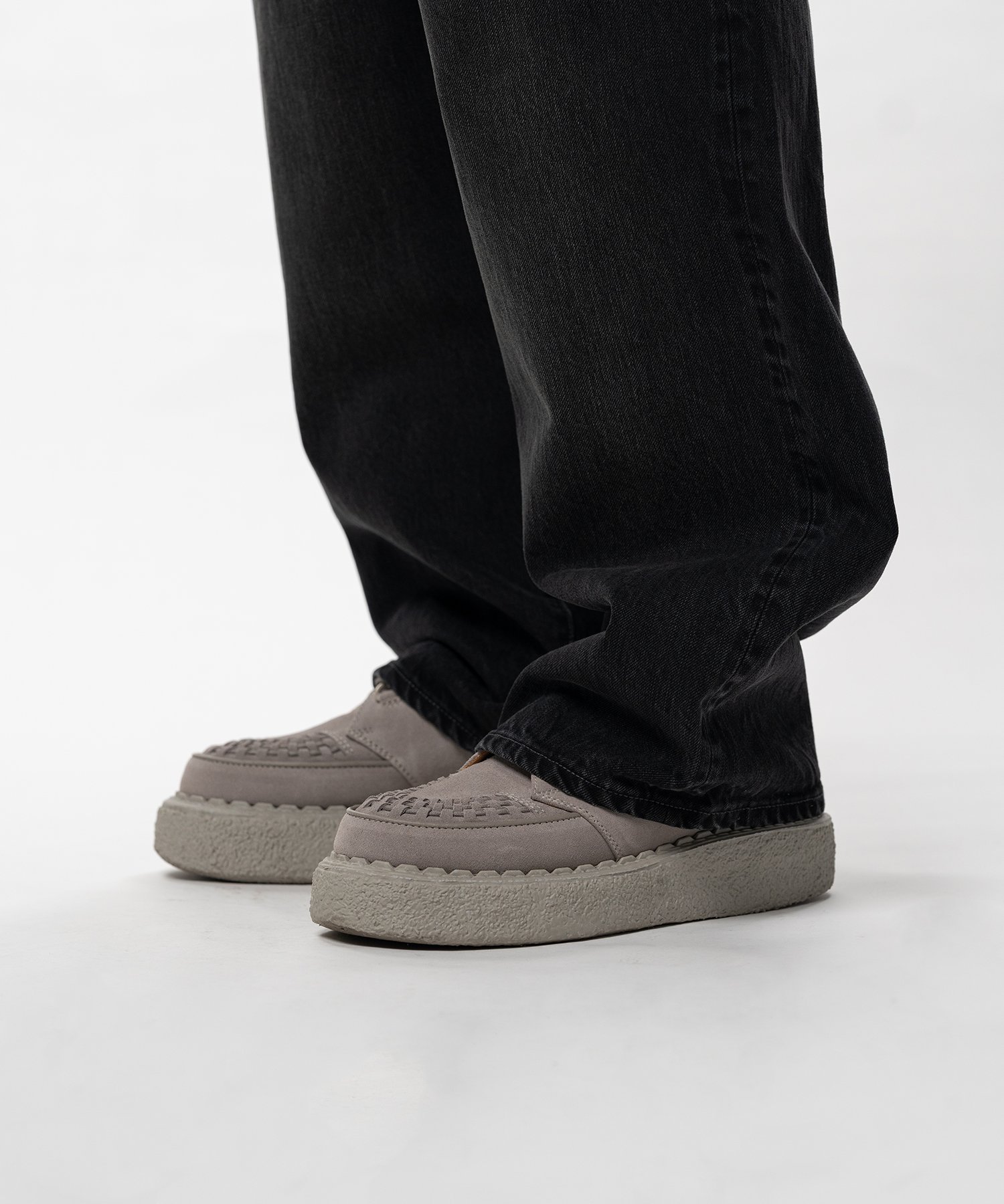 Hard Washed Selvage Denim Baggy Pants