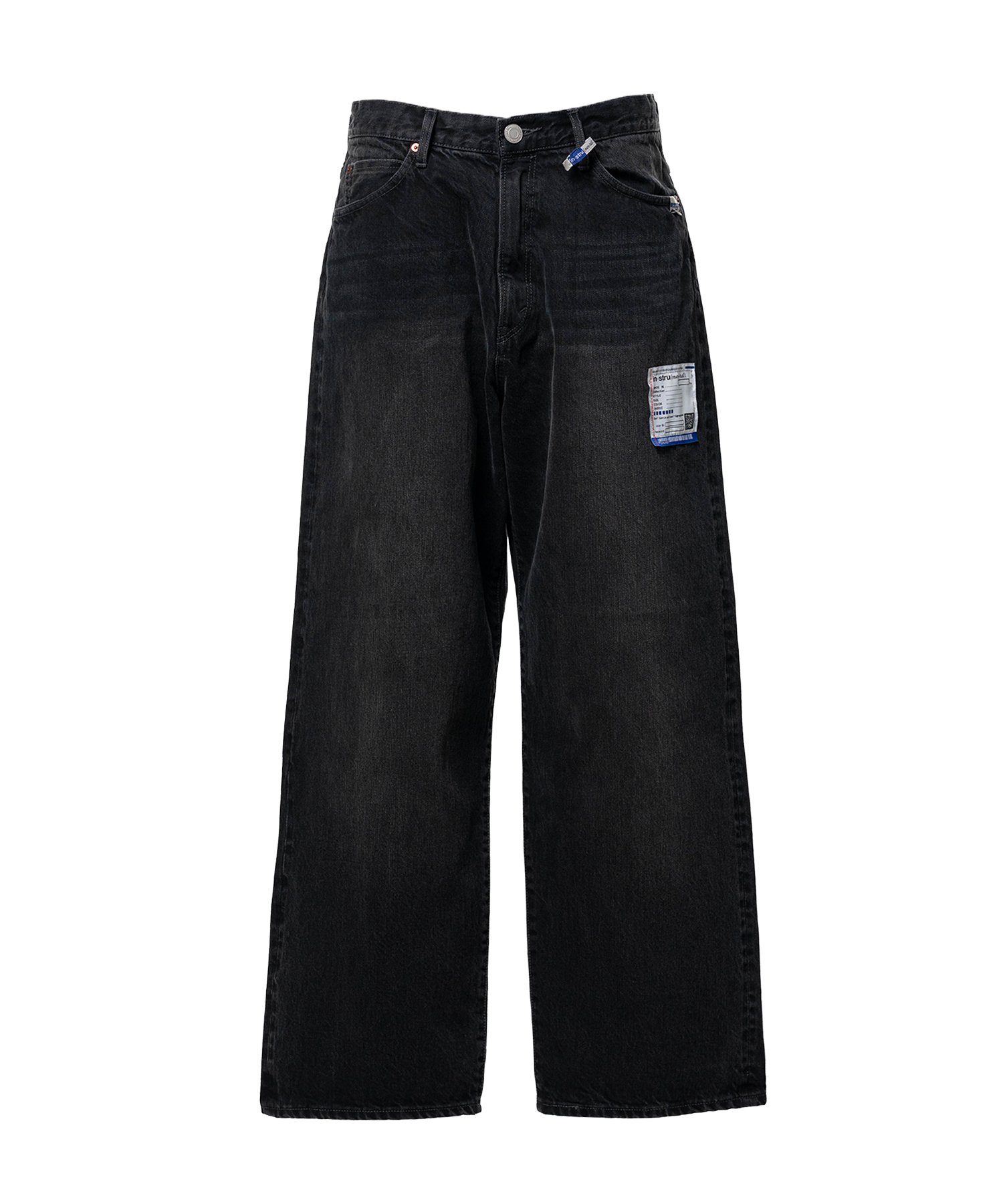 Hard Washed Selvage Denim Baggy Pants