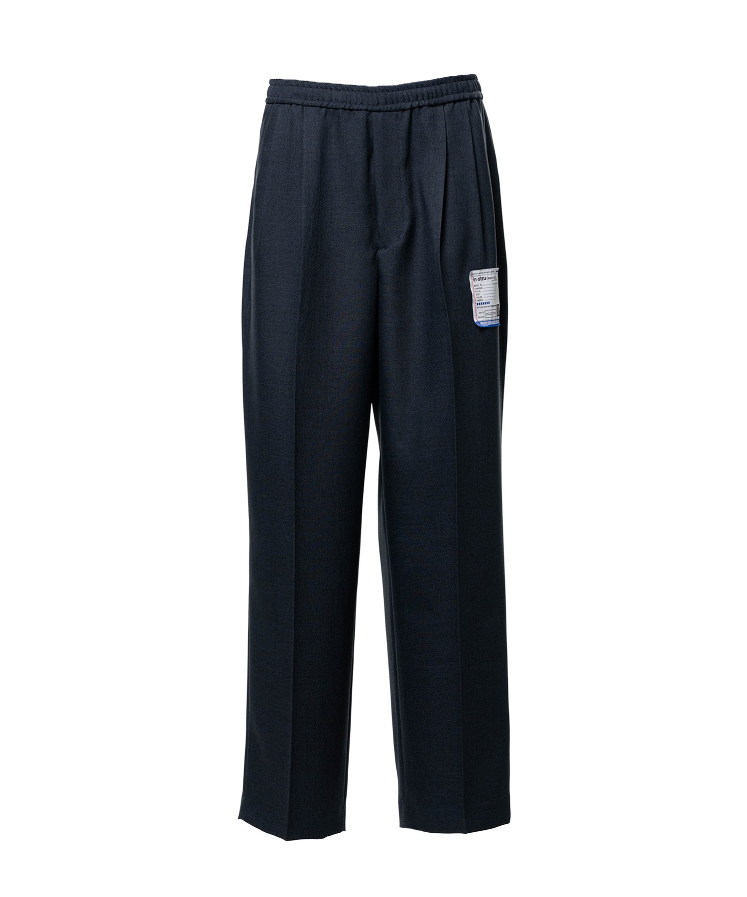 Sharkskin Wool Easy Pants