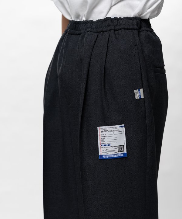 Sharkskin Wool Easy Pants