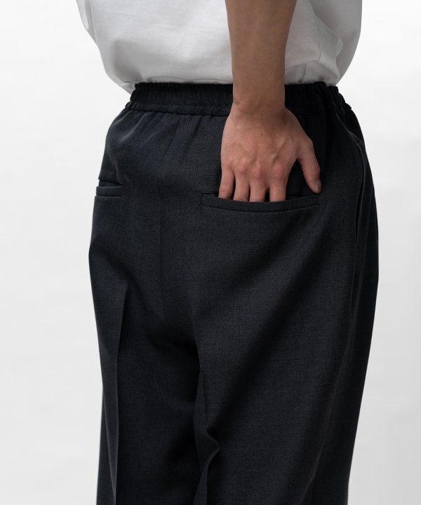 Sharkskin Wool Easy Pants