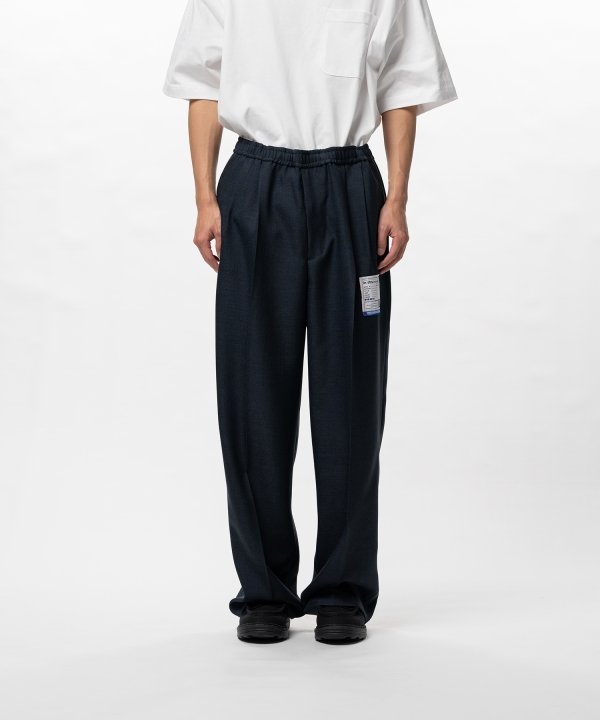 Sharkskin Wool Easy Pants