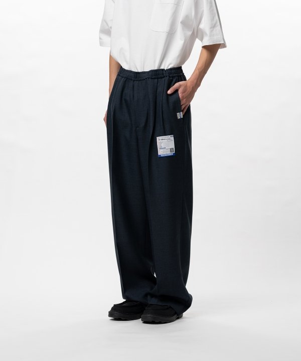 Sharkskin Wool Easy Pants