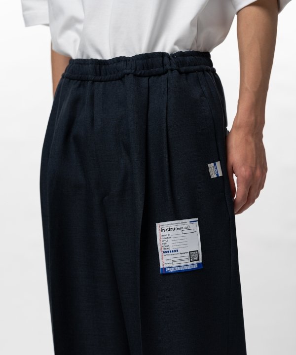 Sharkskin Wool Easy Pants