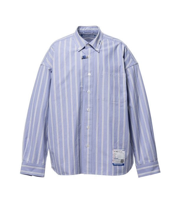 Cotton High Density Stripe Long-sleeve Shirt