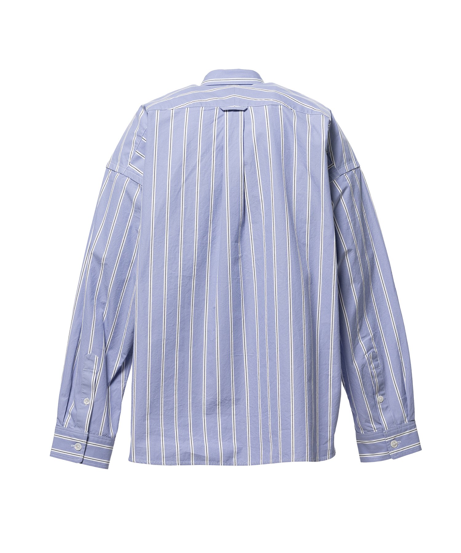 Cotton High Density Stripe Long-sleeve Shirt