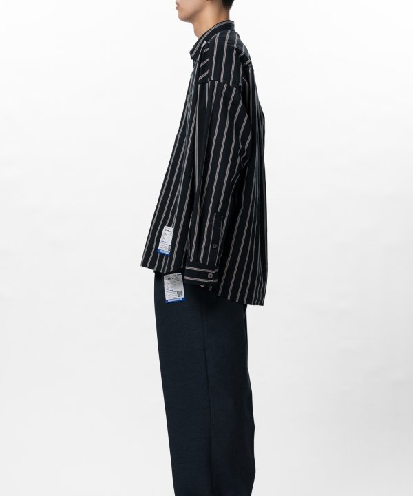 Cotton High Density Stripe Long-sleeve Shirt