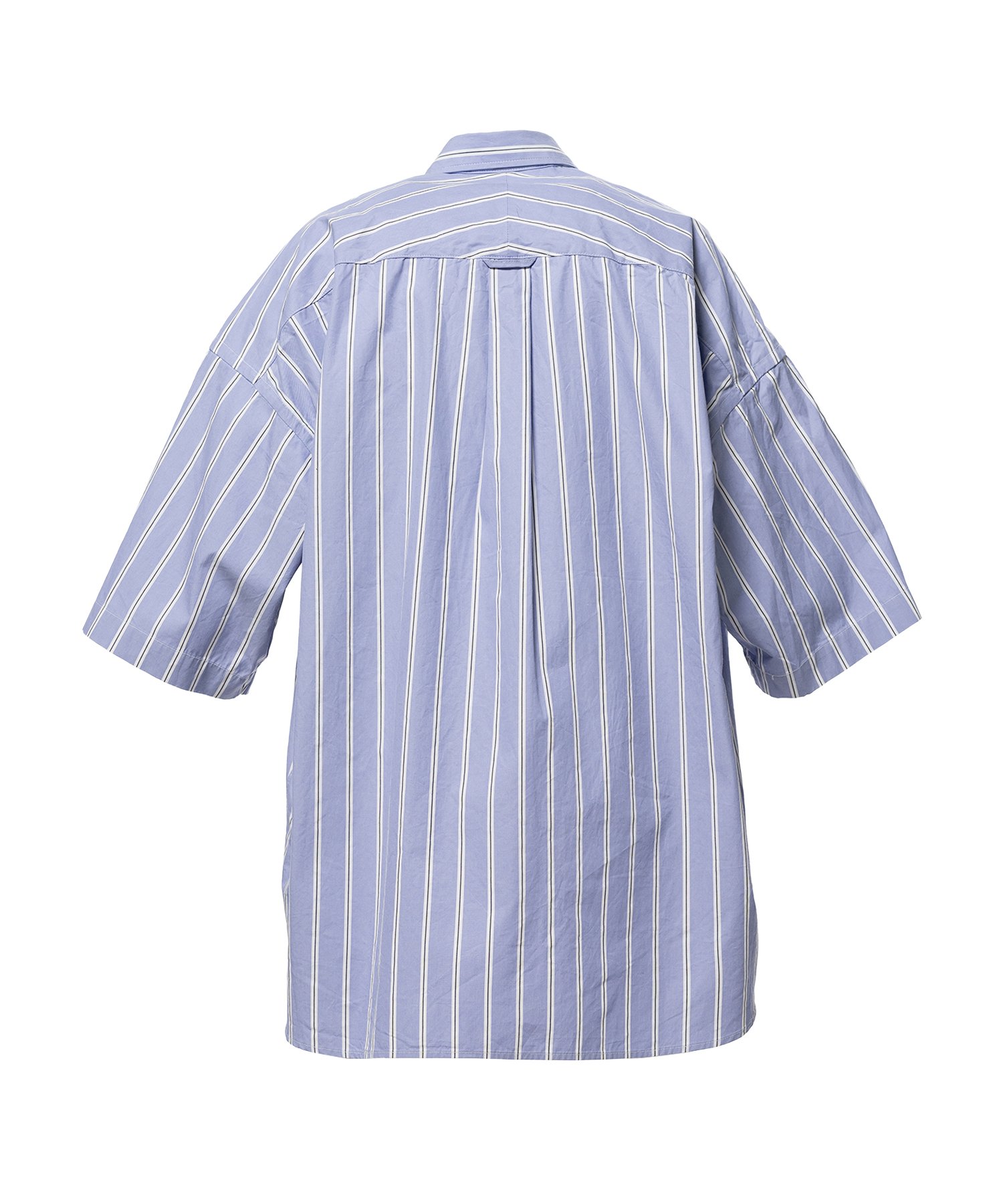 Cotton High Density Stripe Short-sleeve Shirt