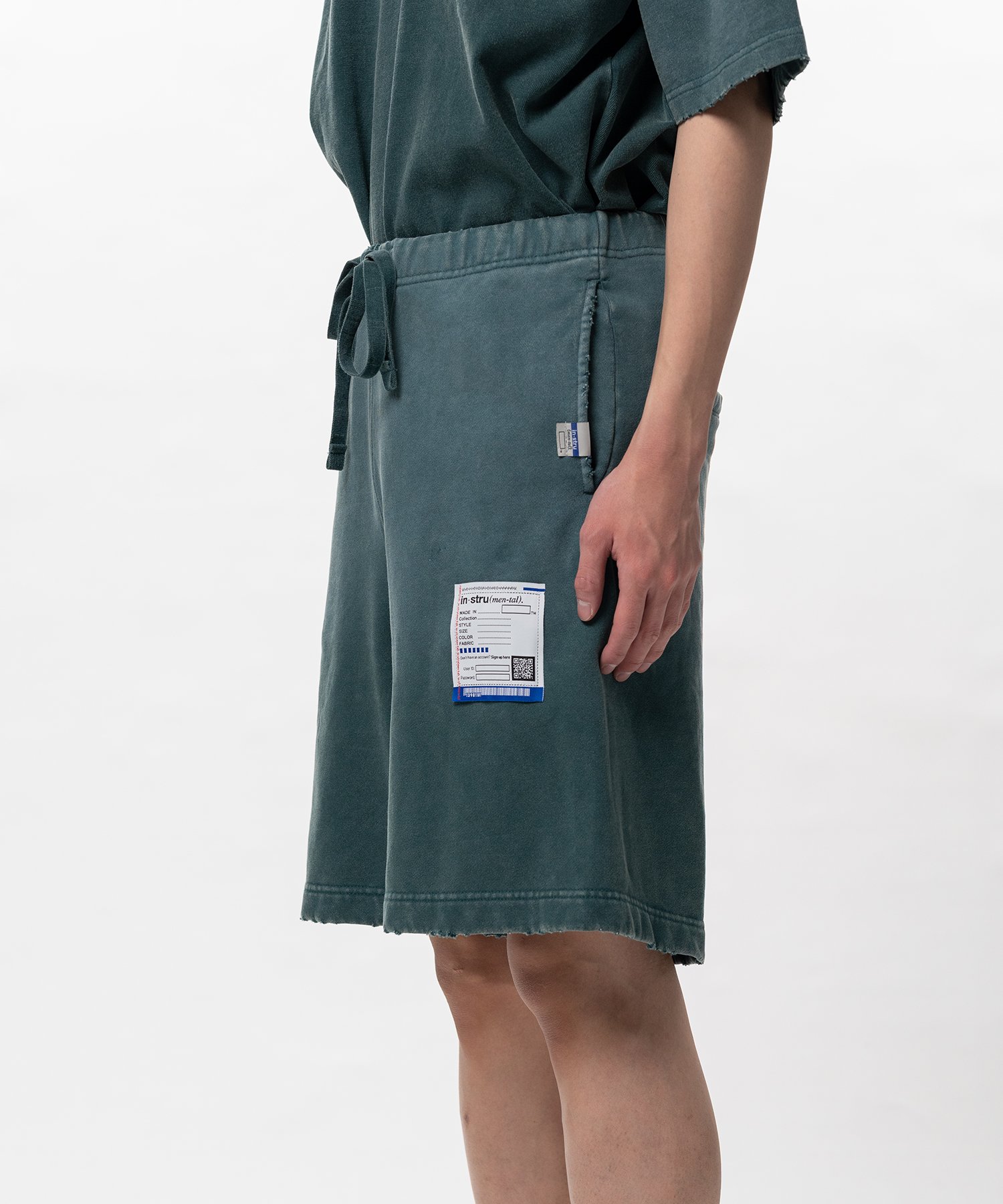 Sun Faded Like Distressed Sweat Shorts