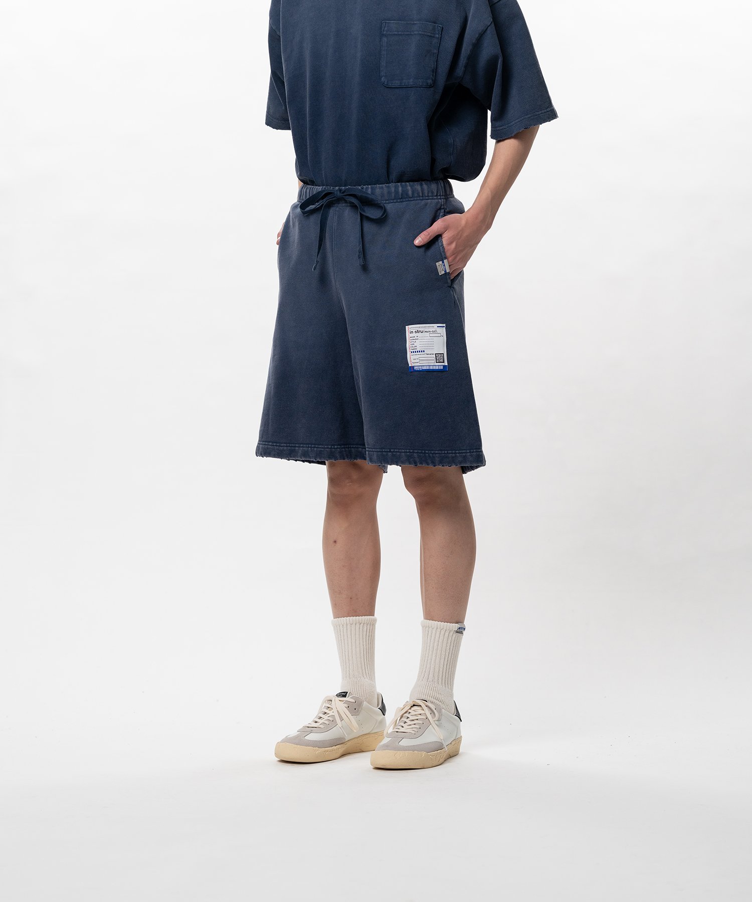 Sun Faded Like Distressed Sweat Shorts