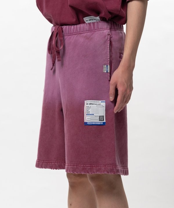 Sun Faded Like Distressed Sweat Shorts