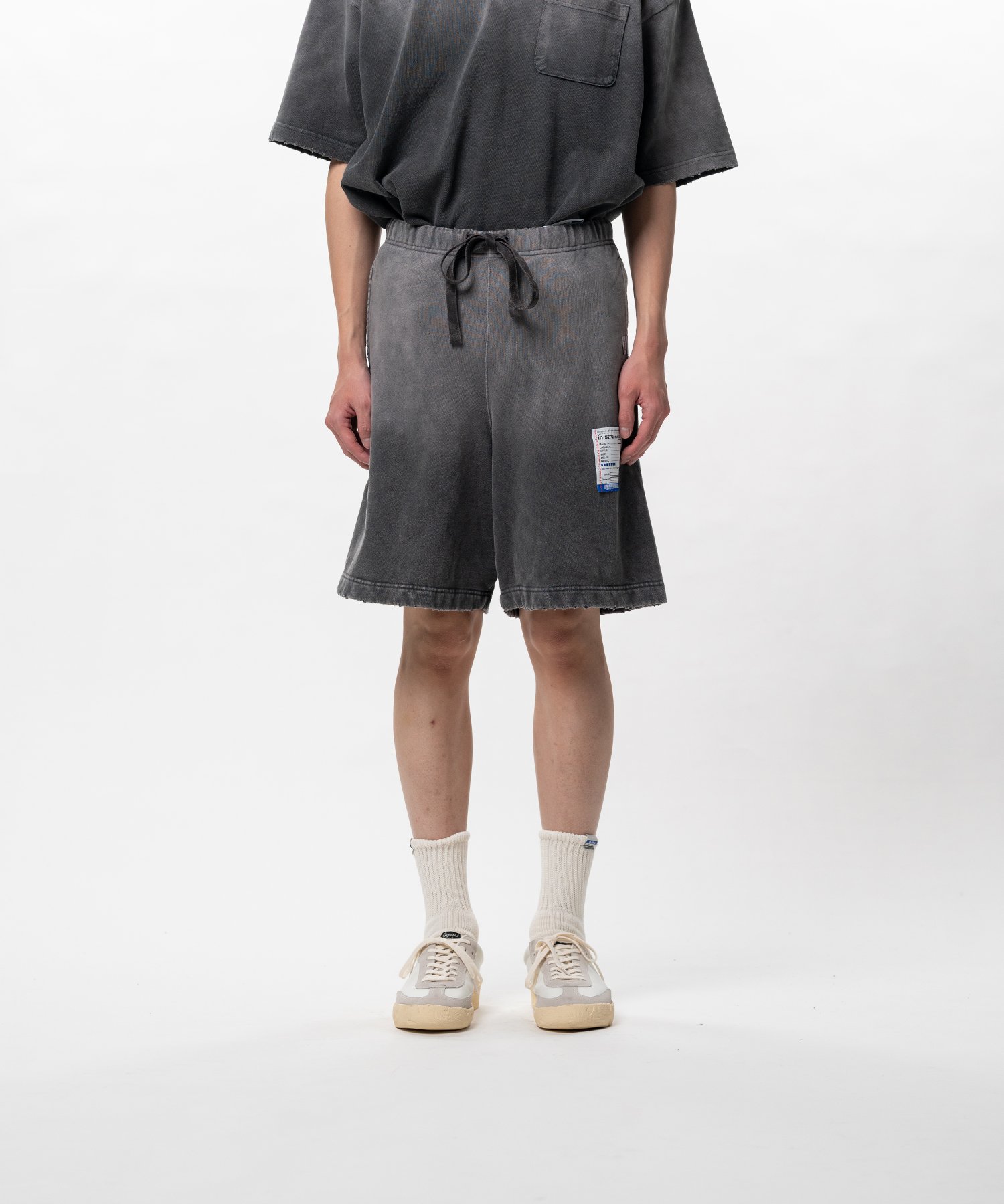 Sun Faded Like Distressed Sweat Shorts