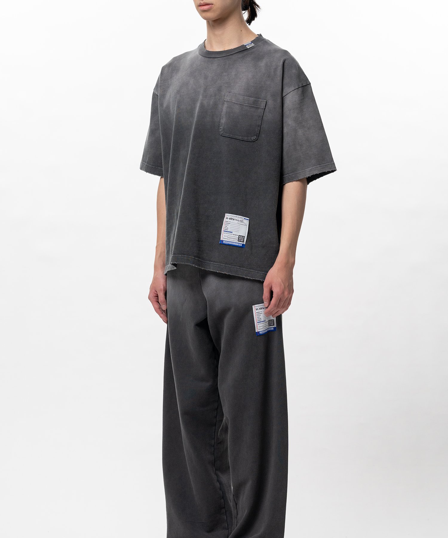 Sun Faded Like Distressed Pocket T-shirt