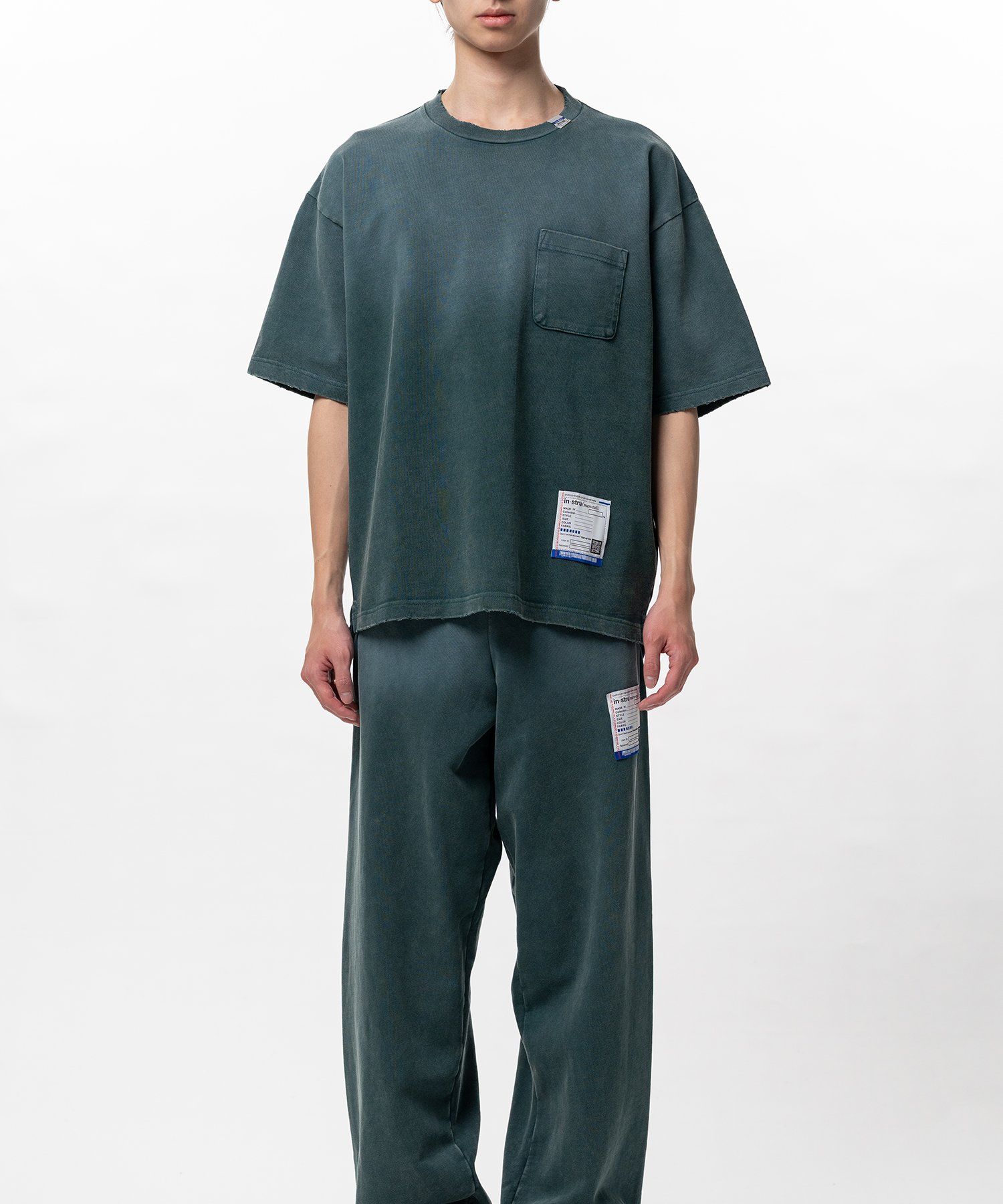 Sun Faded Like Distressed Pocket T-shirt