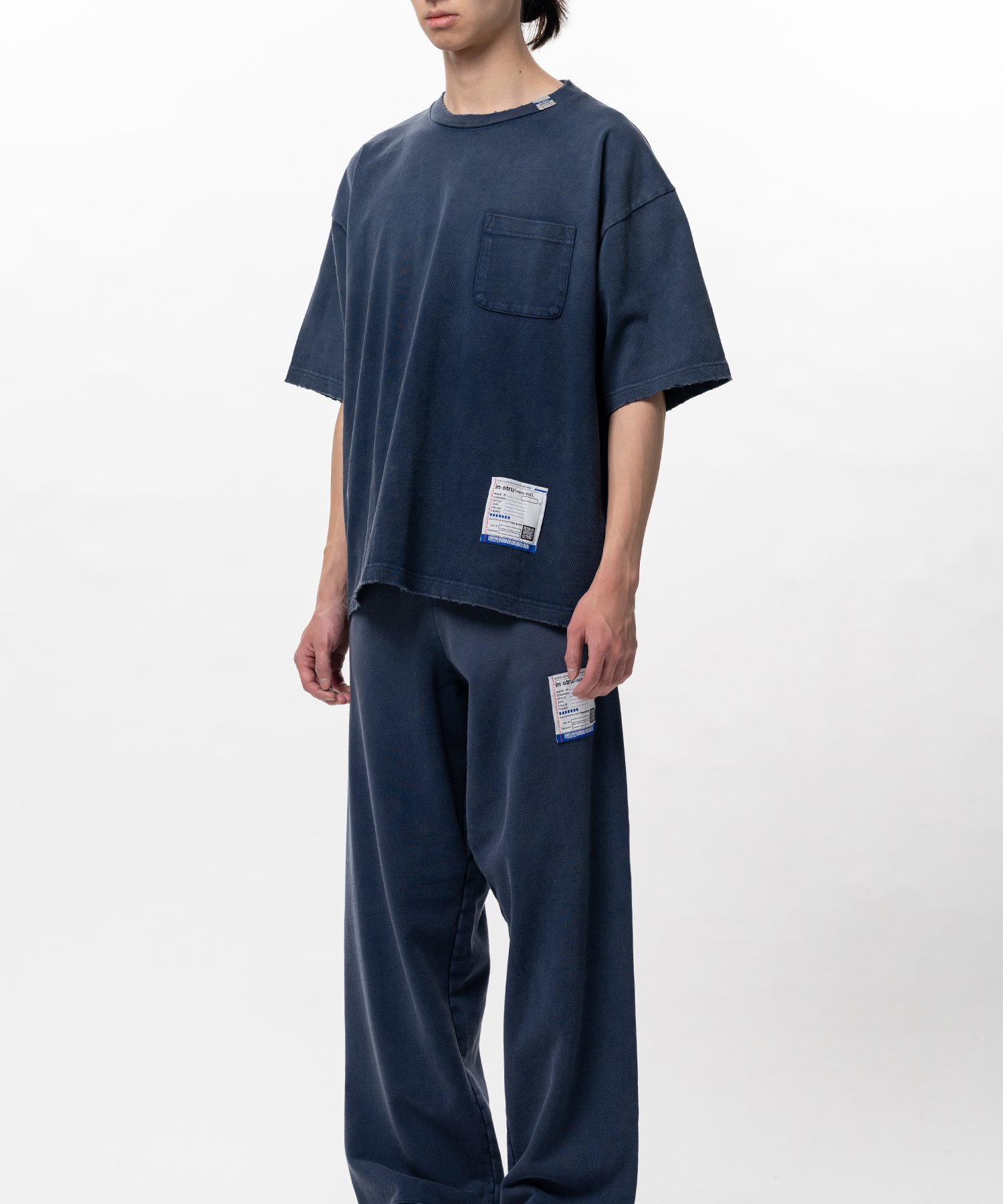 Sun Faded Like Distressed Pocket T-shirt