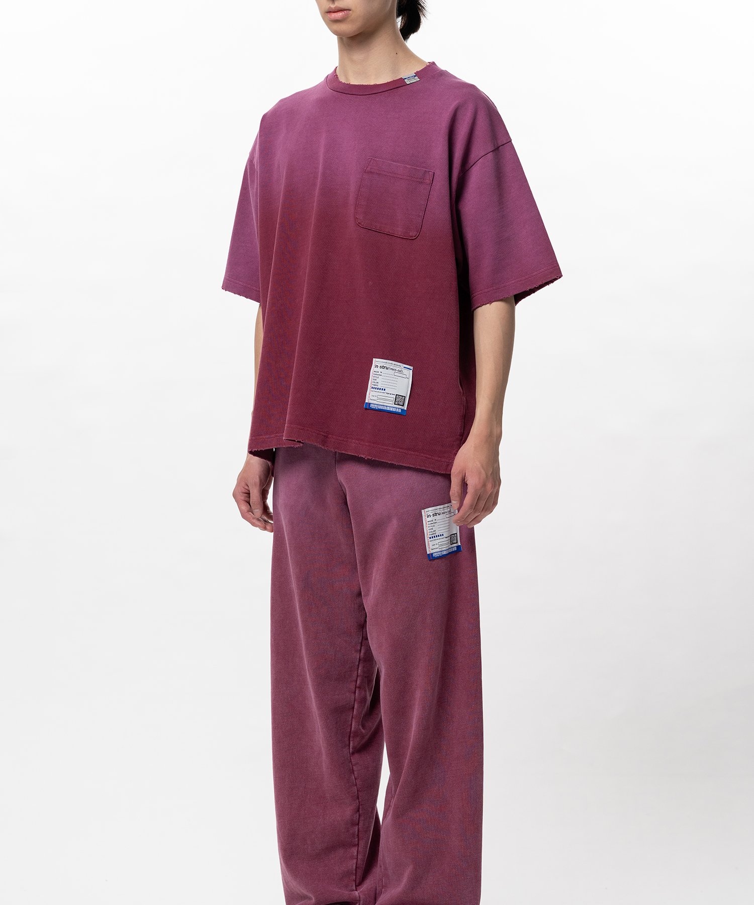 Sun Faded Like Distressed Pocket T-shirt