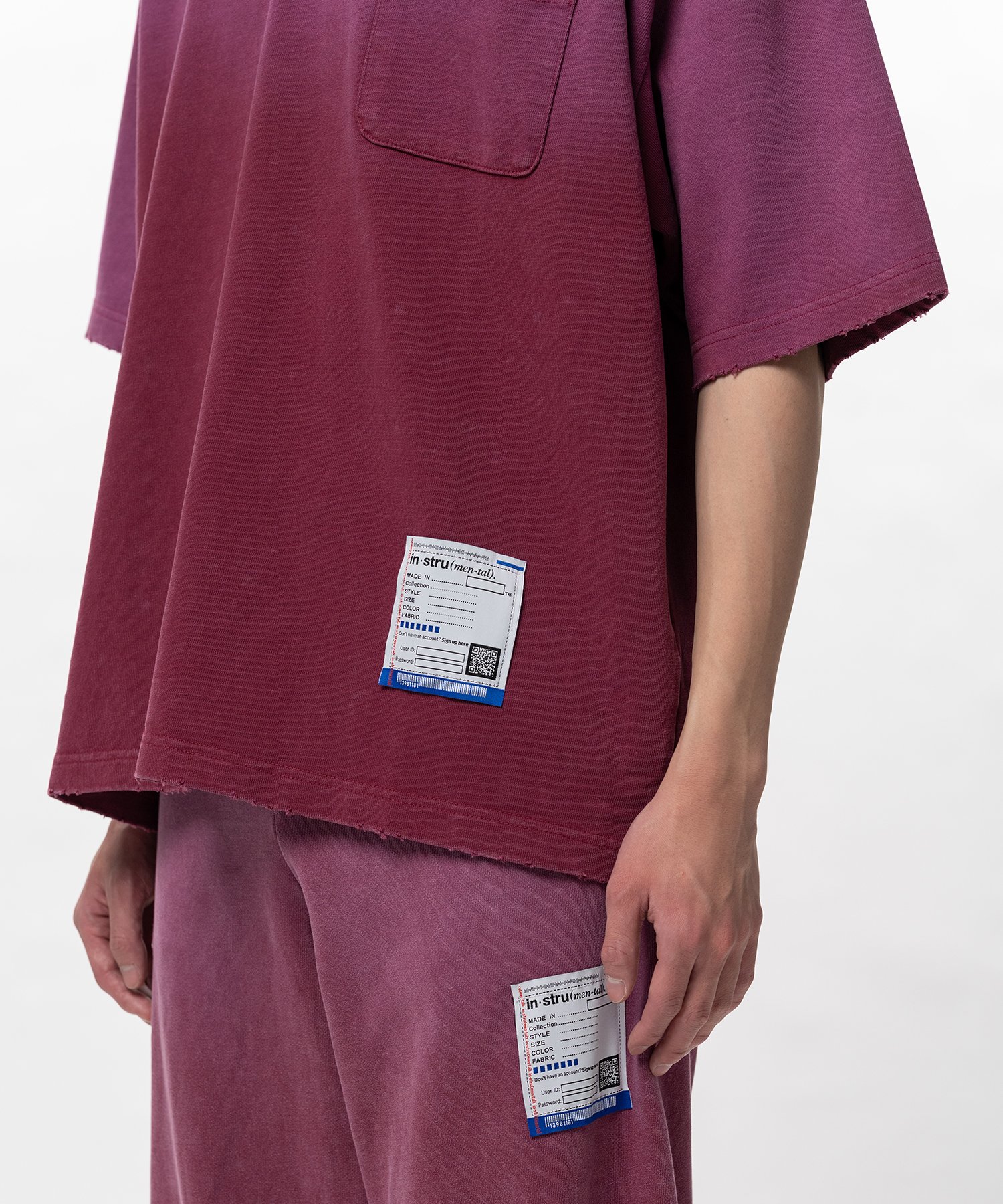 Sun Faded Like Distressed Pocket T-shirt