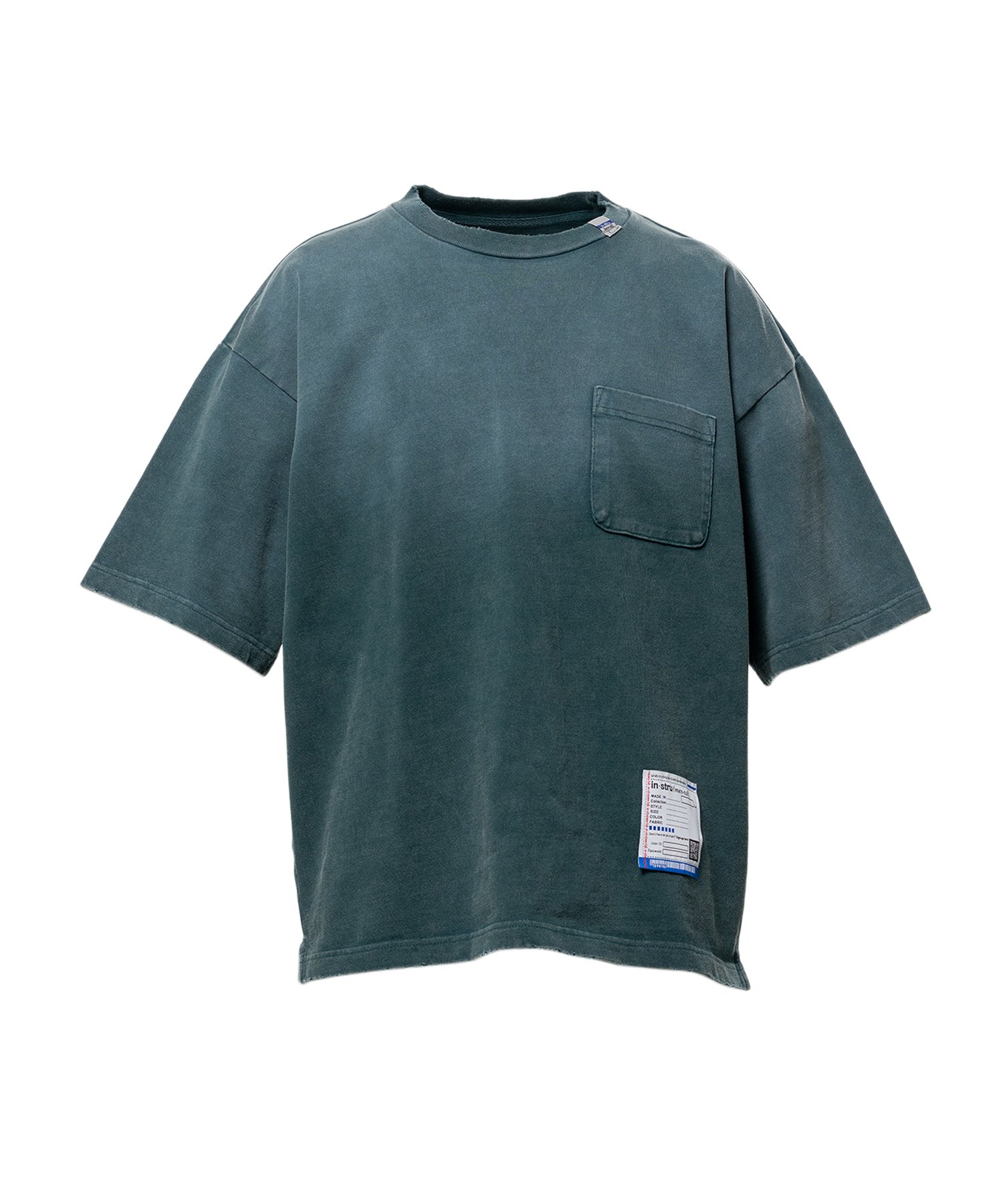 Sun Faded Like Distressed Pocket T-shirt