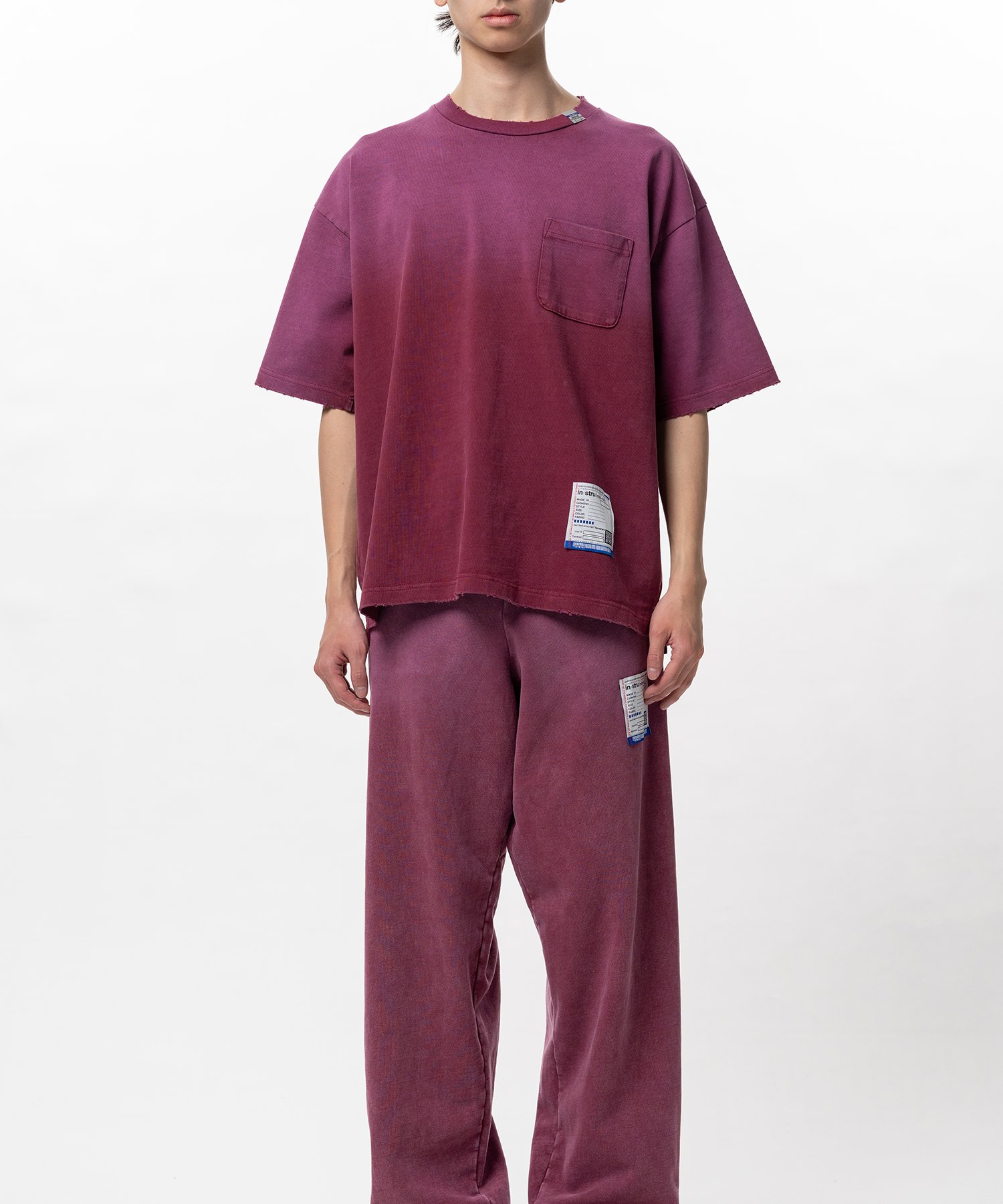 Sun Faded Like Distressed Pocket T-shirt