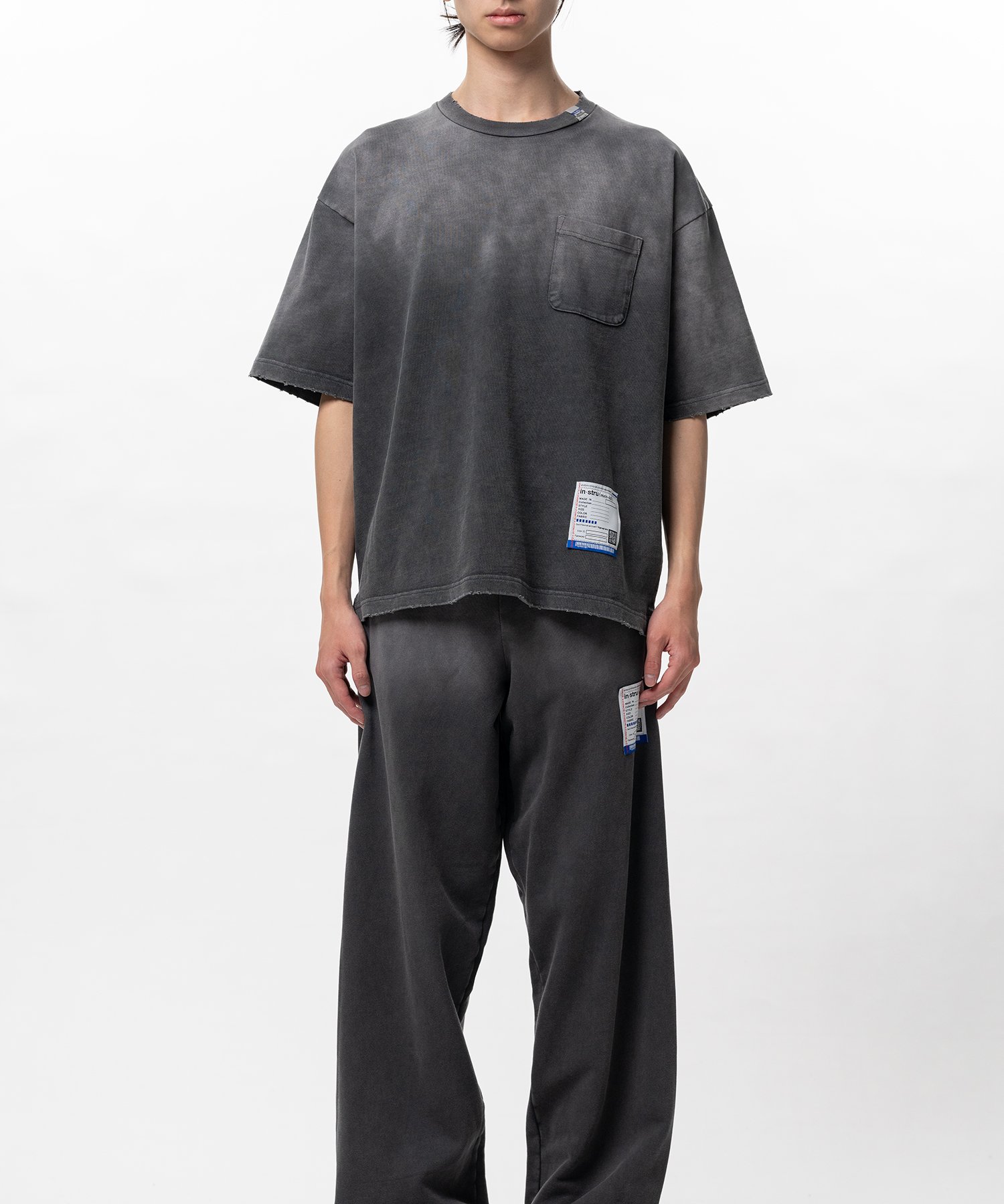 Sun Faded Like Distressed Pocket T-shirt