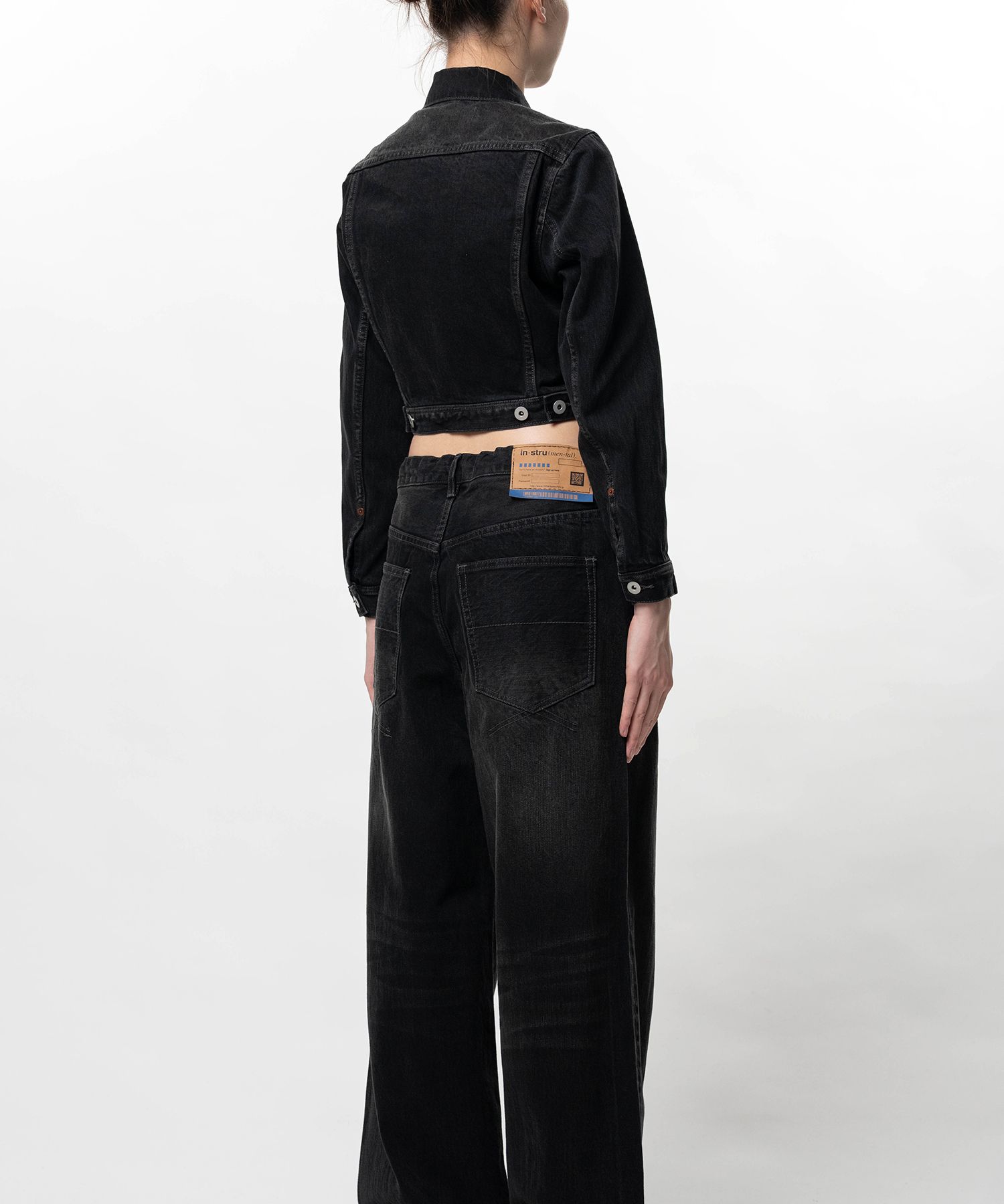 Hard Washed Selvage Cropped Denim Jacket