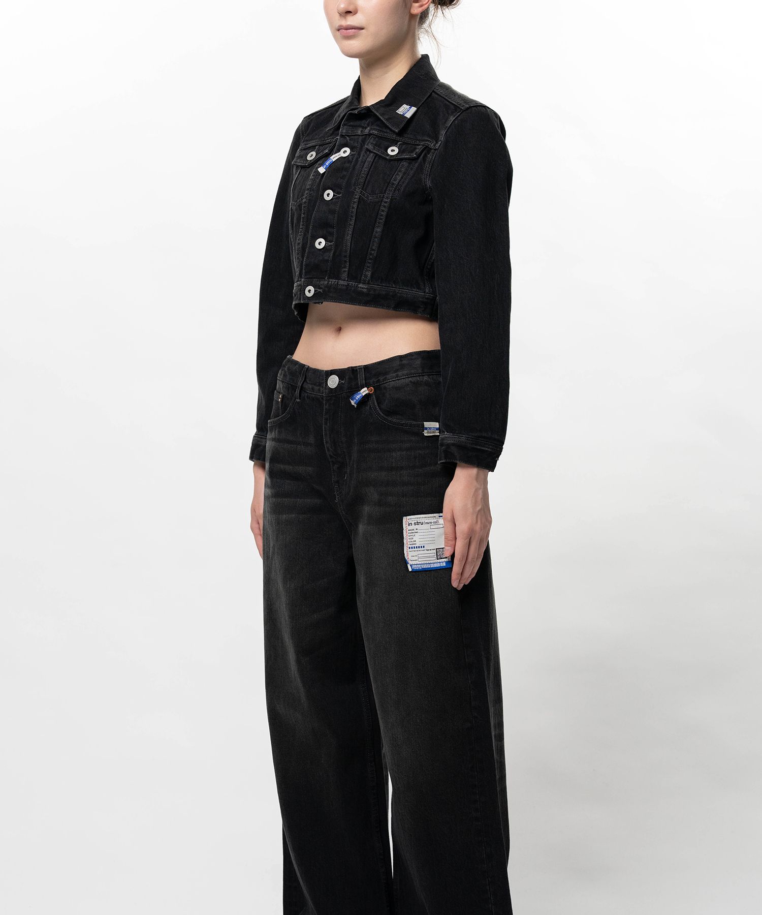 Hard Washed Selvage Cropped Denim Jacket