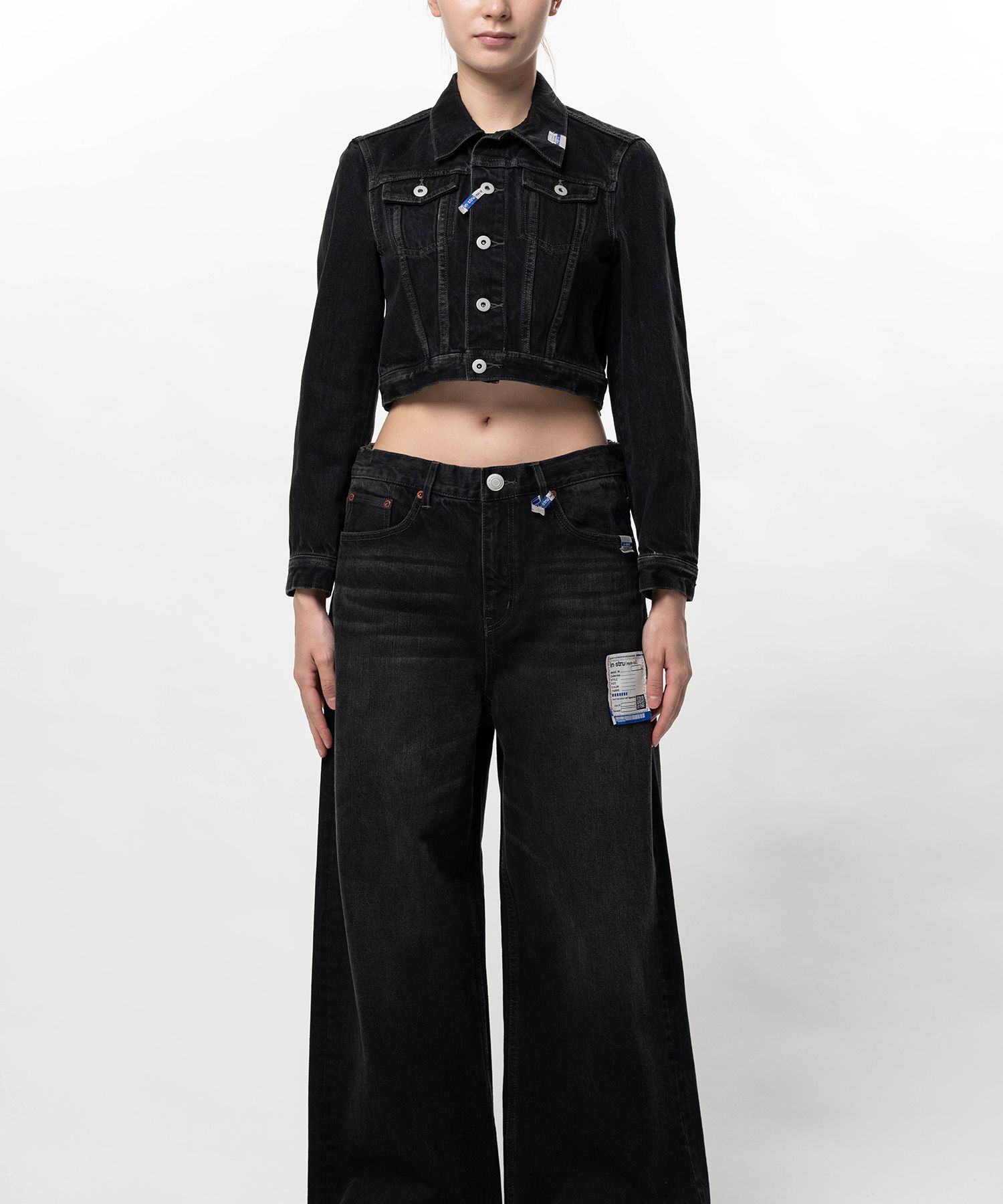 Hard Washed Selvage Cropped Denim Jacket