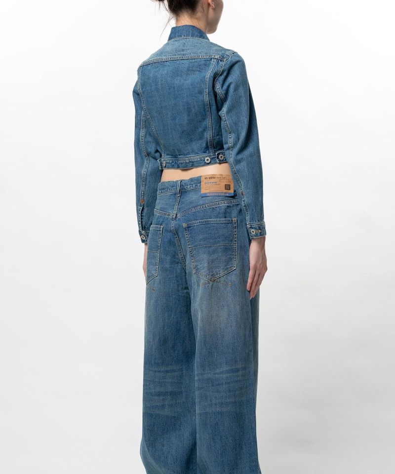 Hard Washed Selvage Cropped Denim Jacket