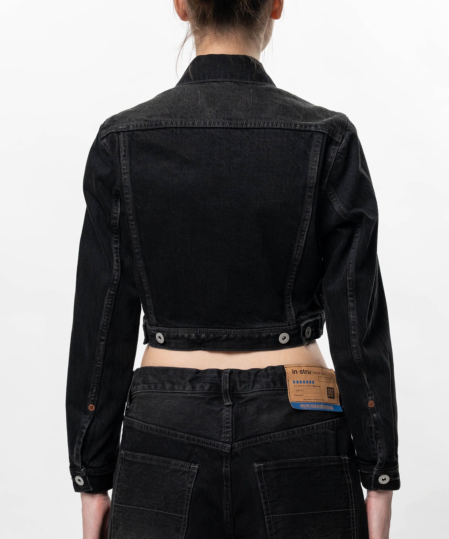 Hard Washed Selvage Cropped Denim Jacket