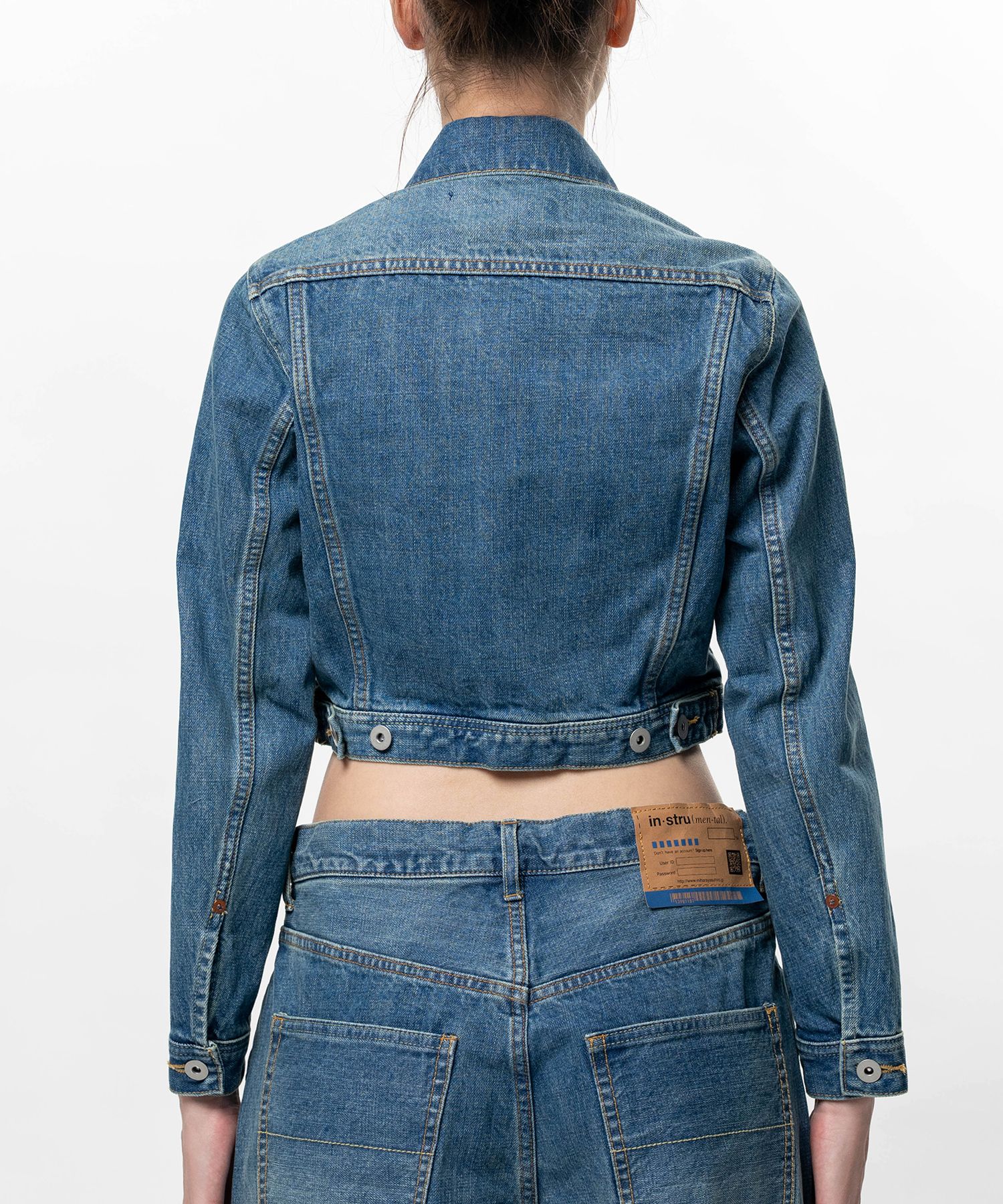 Hard Washed Selvage Cropped Denim Jacket