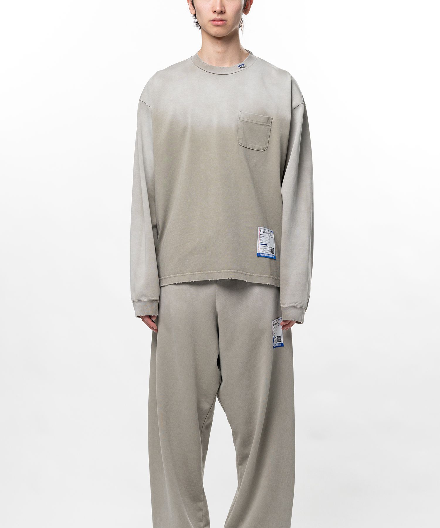 Sun Faded Like Distressed Long Sleeve T-Shirt