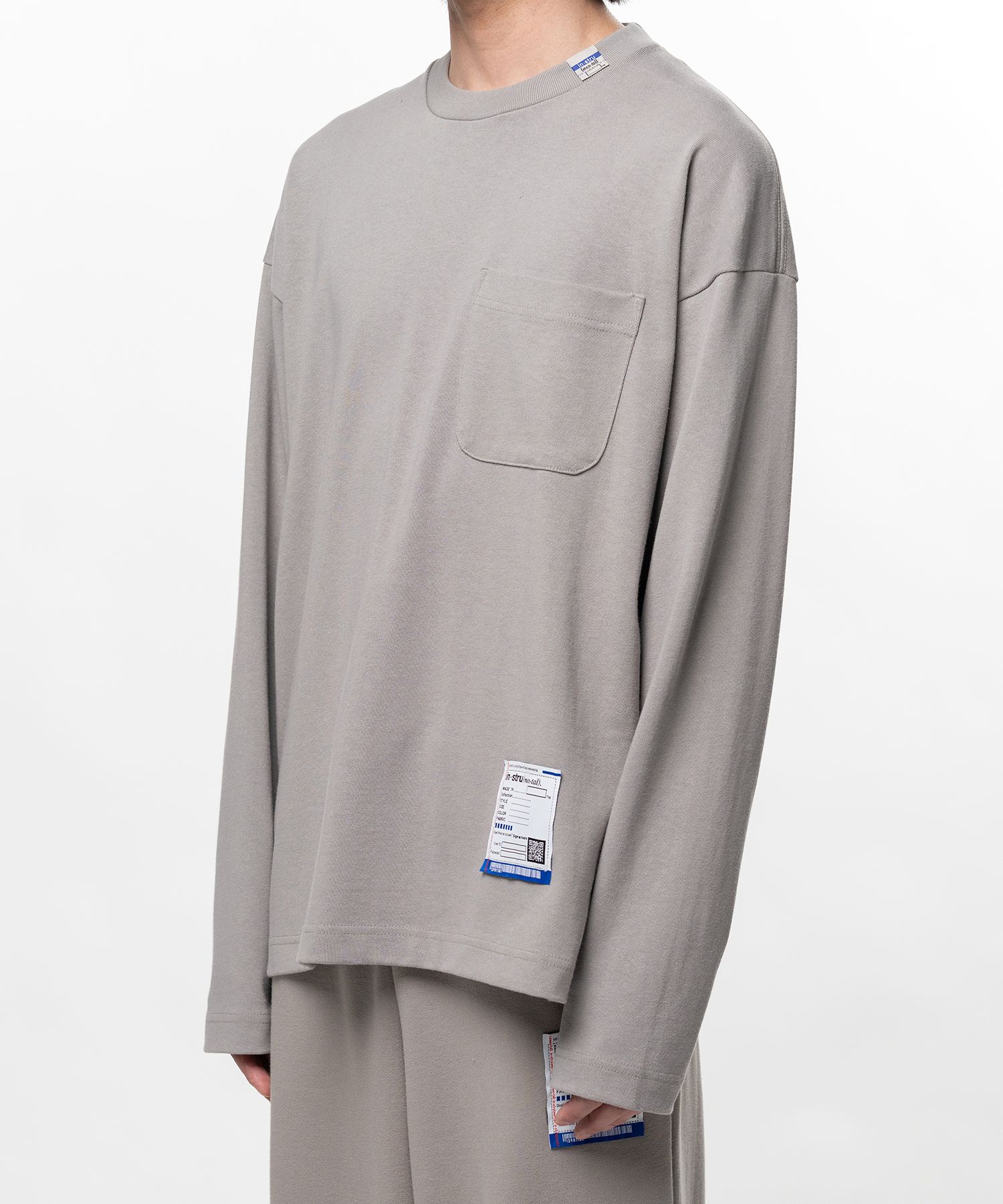 Heavy Weight Jersey Pocket Long-sleeve T-shirt