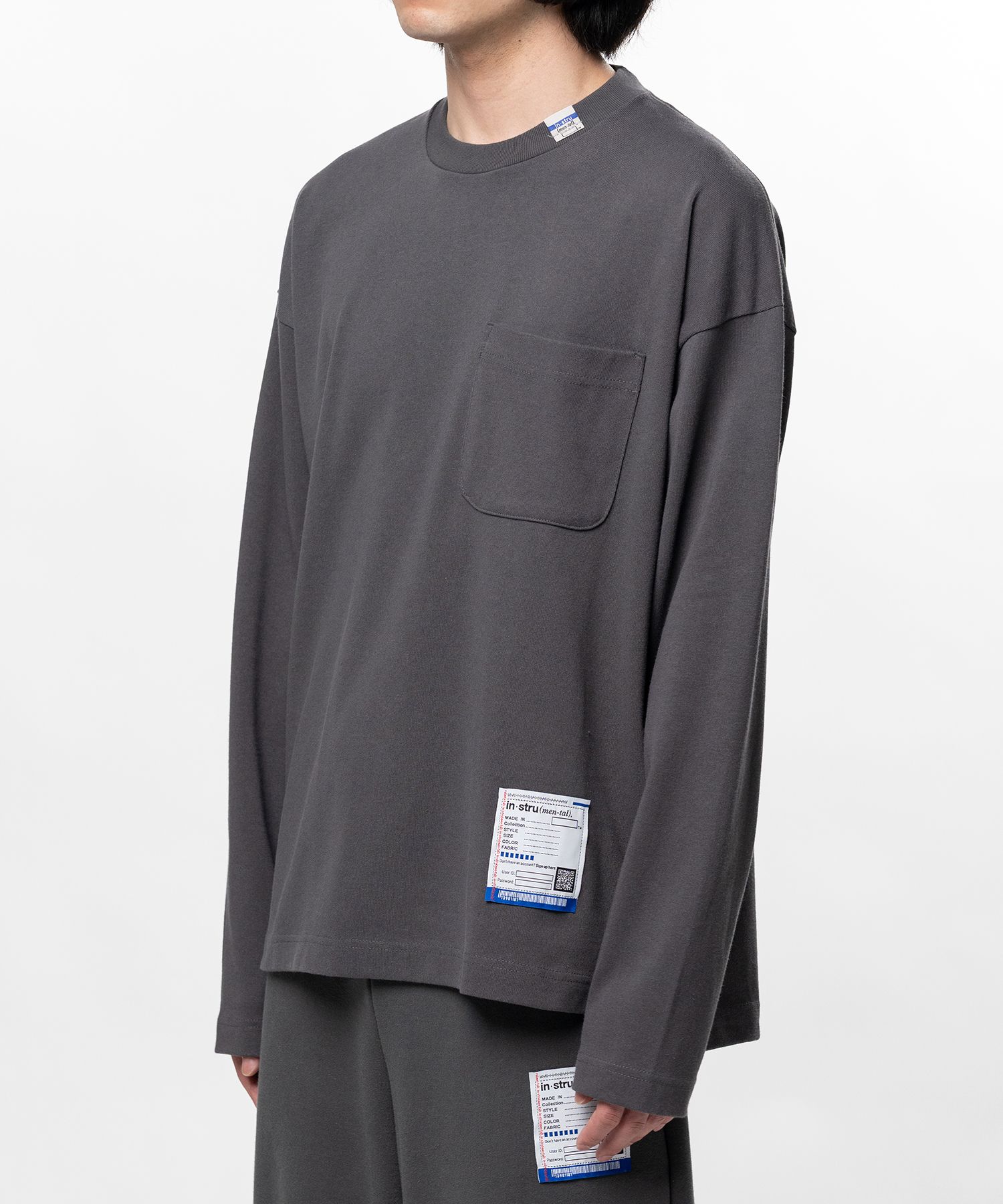 Heavy Weight Jersey Pocket Long-sleeve T-shirt