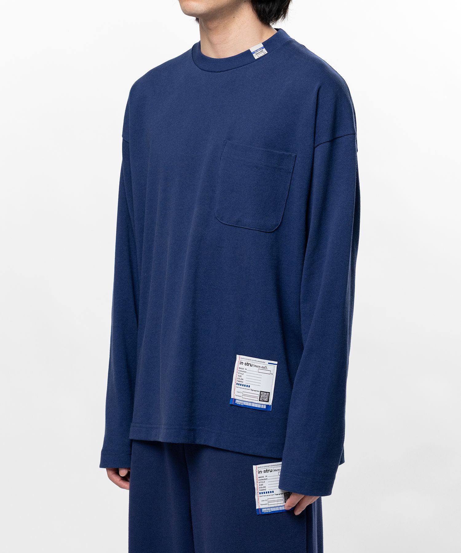 Heavy Weight Jersey Pocket Long-sleeve T-shirt