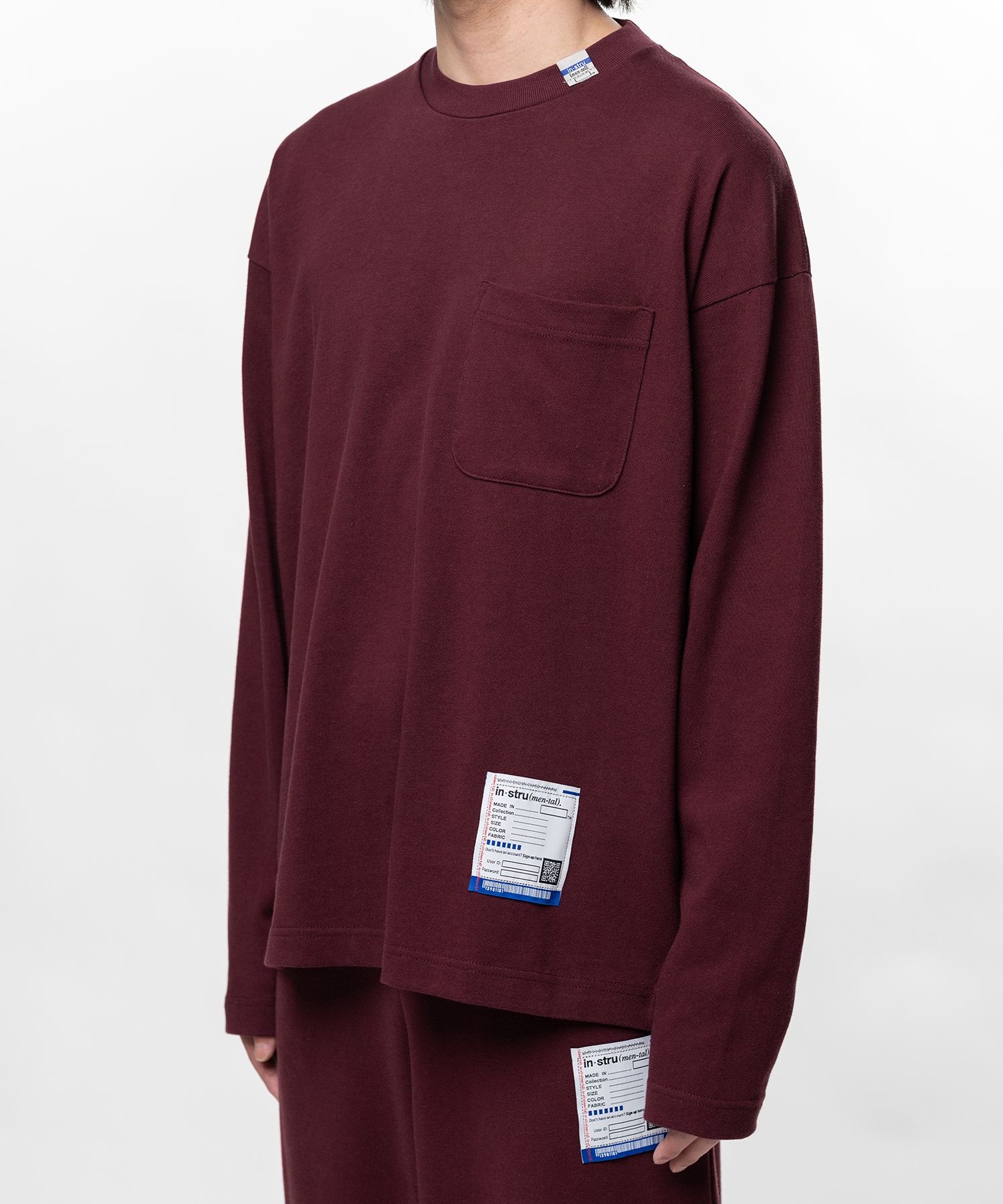 Heavy Weight Jersey Pocket Long-sleeve T-shirt