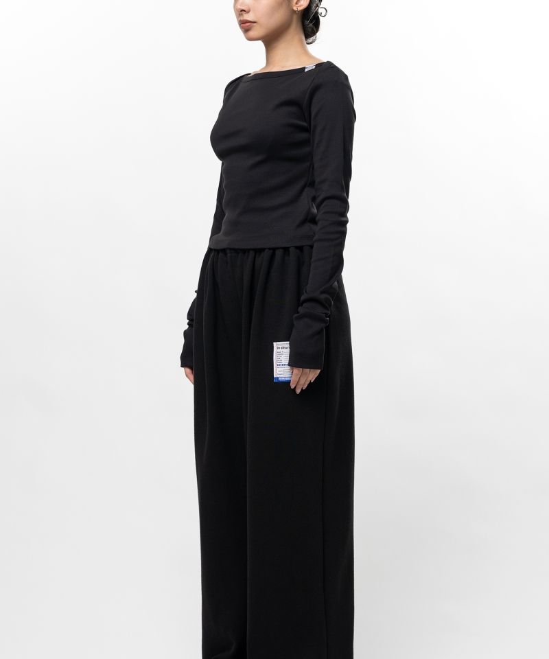Cotton Rib Long Sleeve T-shirt