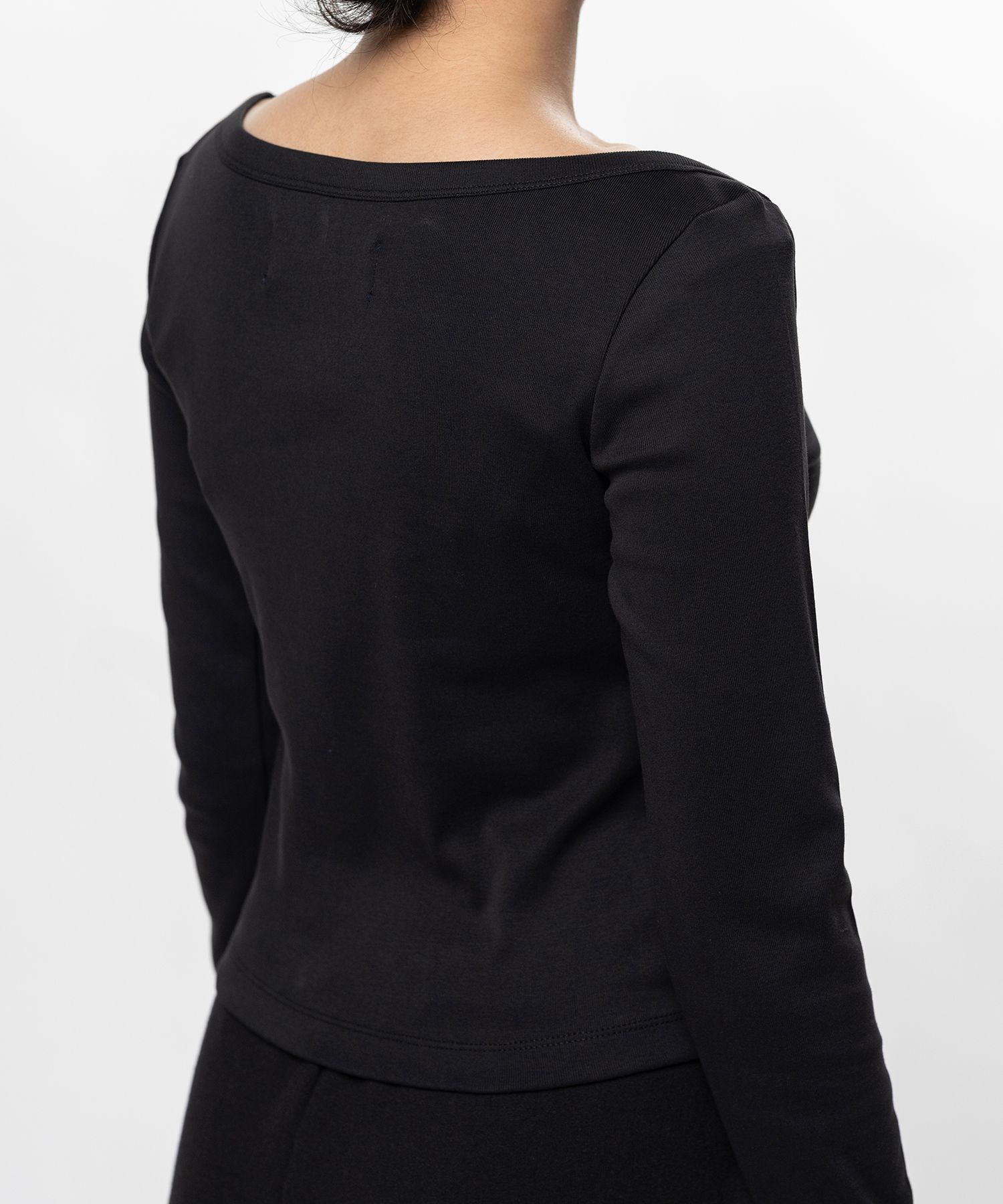 Cotton Rib Long Sleeve T-shirt