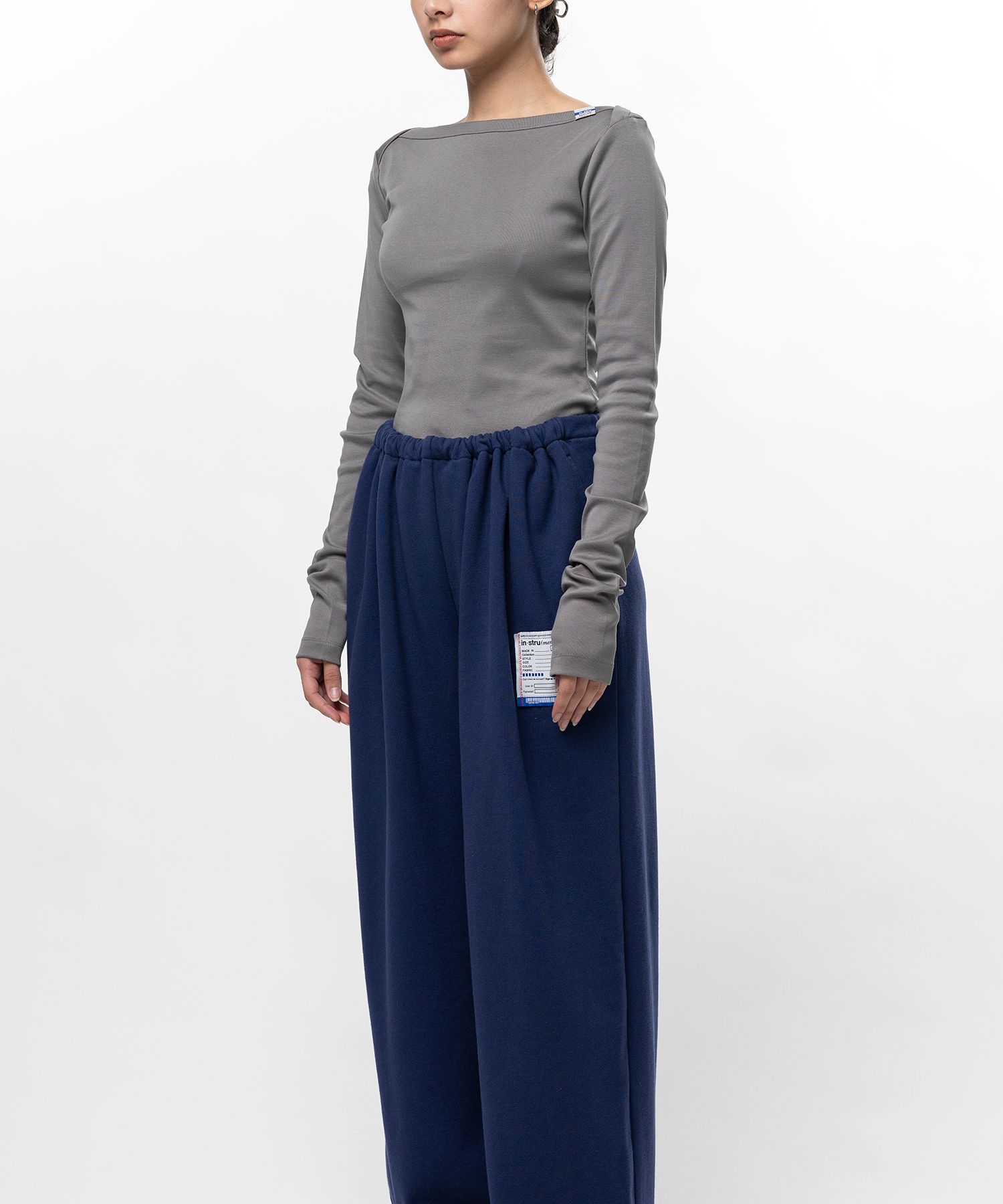 Cotton Rib Long Sleeve T-shirt