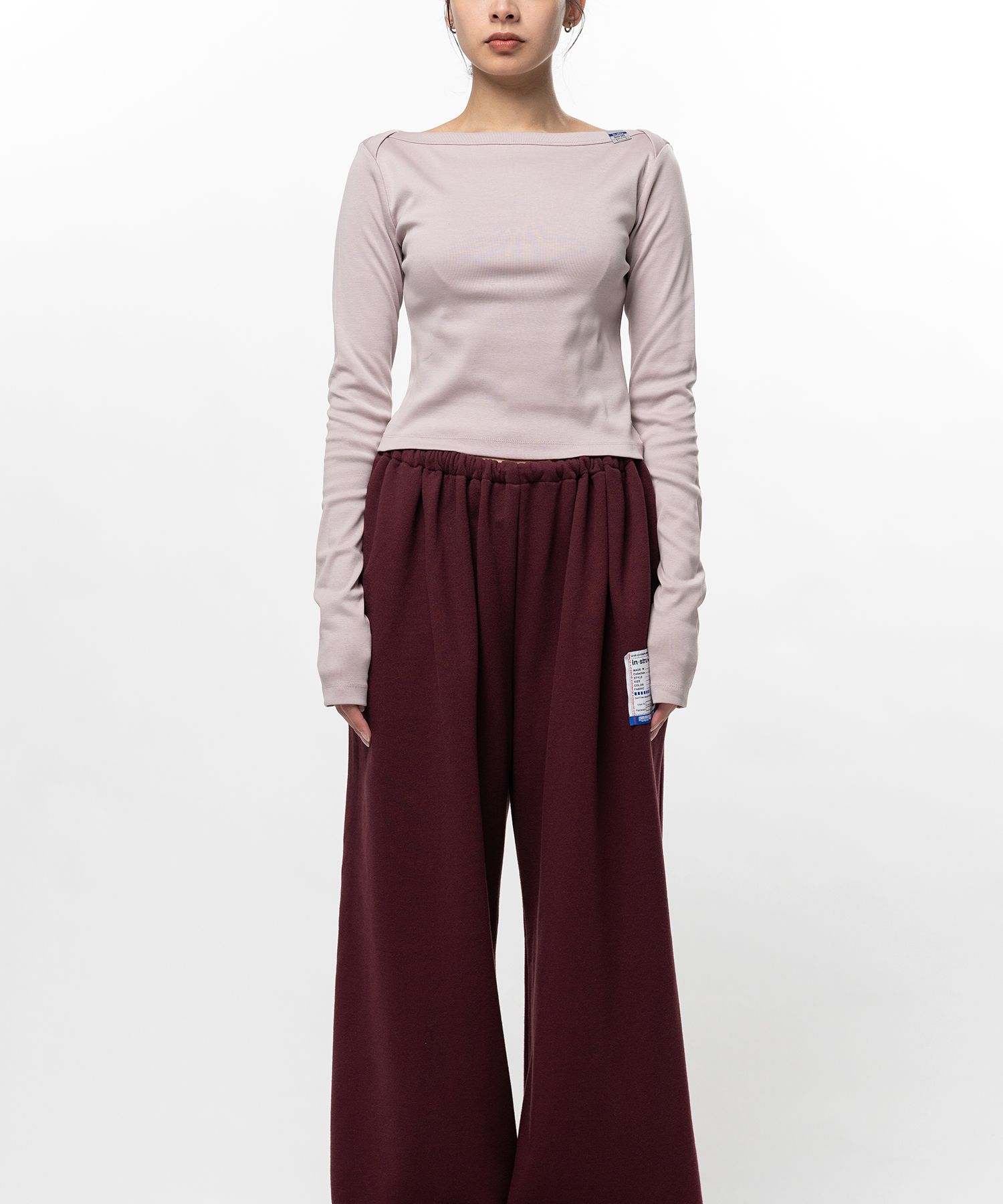 Cotton Rib Long Sleeve T-shirt