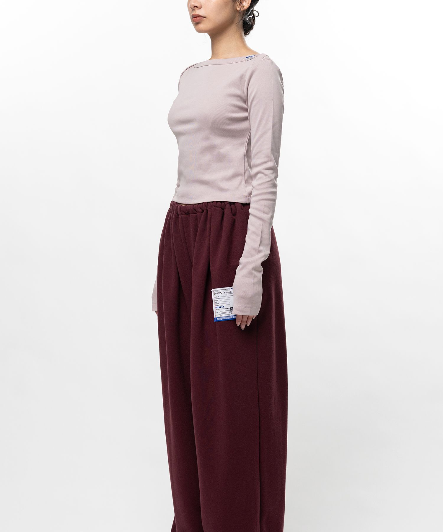 Cotton Rib Long Sleeve T-shirt