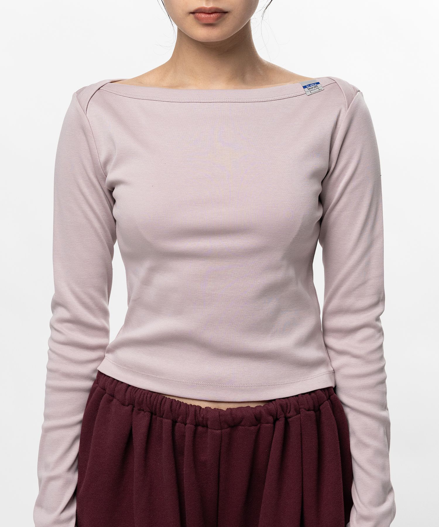 Cotton Rib Long Sleeve T-shirt