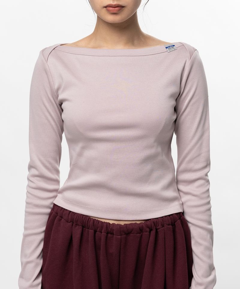 Cotton Rib Long Sleeve T-shirt