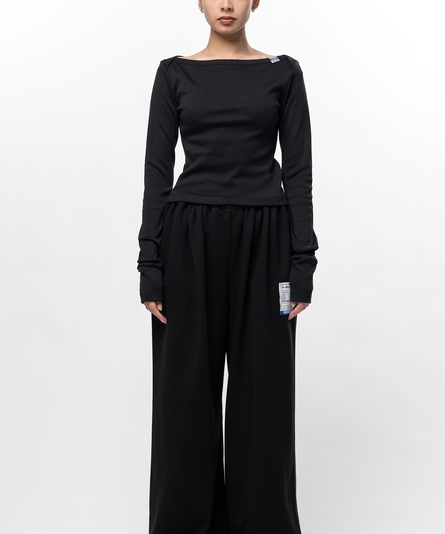 Cotton Rib Long Sleeve T-shirt