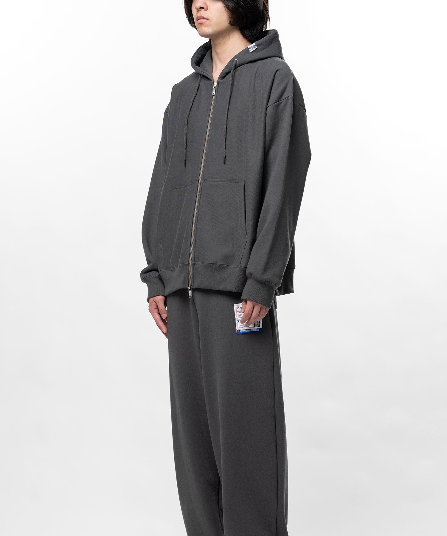 French Terry Zip-up Hoodie