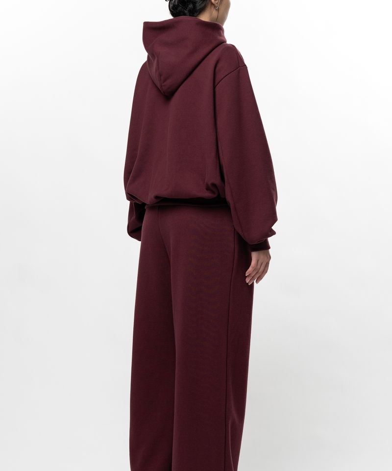 French Terry Cropped Zip Up Hoodie