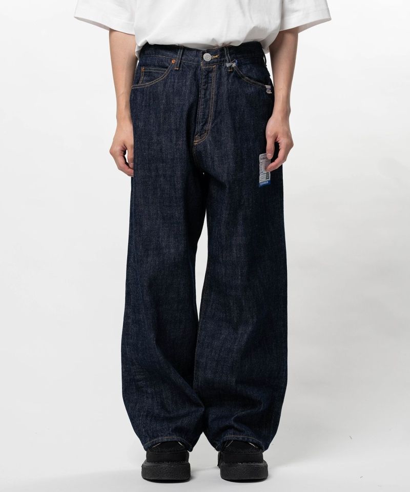 One Washed Selvage Denim Baggy Pants